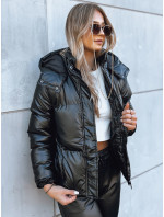 COLLAR dámská kožená bunda černá Dstreet TY3899