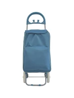 NÁKUPNÍ TAŠKA NA KOLEČKÁCH S RÁMEM 40L MODRÁ