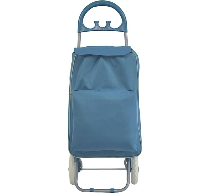 NÁKUPNÍ TAŠKA NA KOLEČKÁCH S RÁMEM 40L MODRÁ