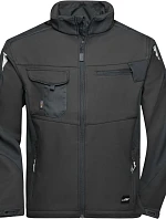 Daiber JN 844 Pracovní letní softshellová bunda - Strong 02.0844 black/black