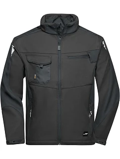 Daiber JN 844 Pracovní letní softshellová bunda - Strong 02.0844 black/black