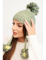 Dámská čepice s ušima Emma K343 žlutá Dámská čepice s ušima Emma K343 žlutá