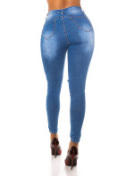 Sexy křivky džíny s vysokým pasem