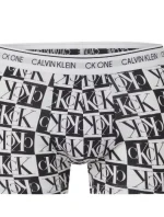 Pánské  boxerky  NB2216A 5UW černá/bílá - Calvin Klein