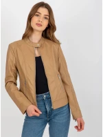 Dámská krátká bunda NM DE KR HX 2838.95P Hnědá velbloud - FPrice