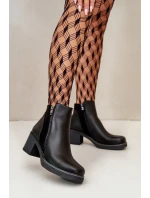 Boty na podpatku model 199291 Step in style Boty na podpatku model 199291 Step in style