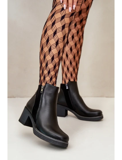 Boty na podpatku model 199291 Step in style Boty na podpatku model 199291 Step in style