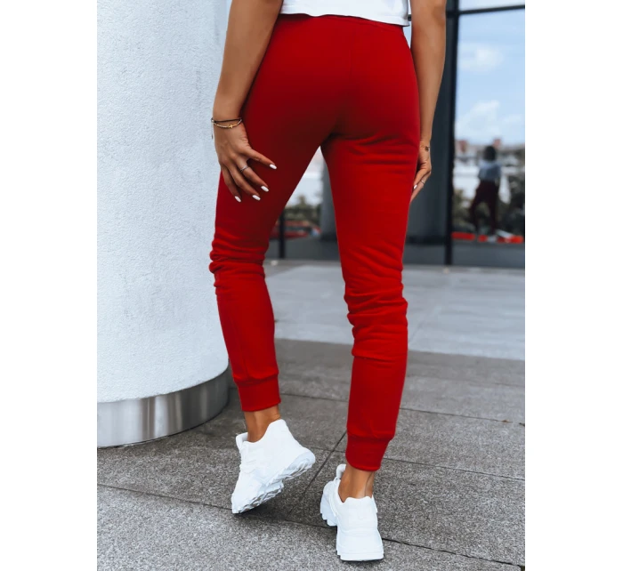 Dámské tepláky FITS červené UY0533