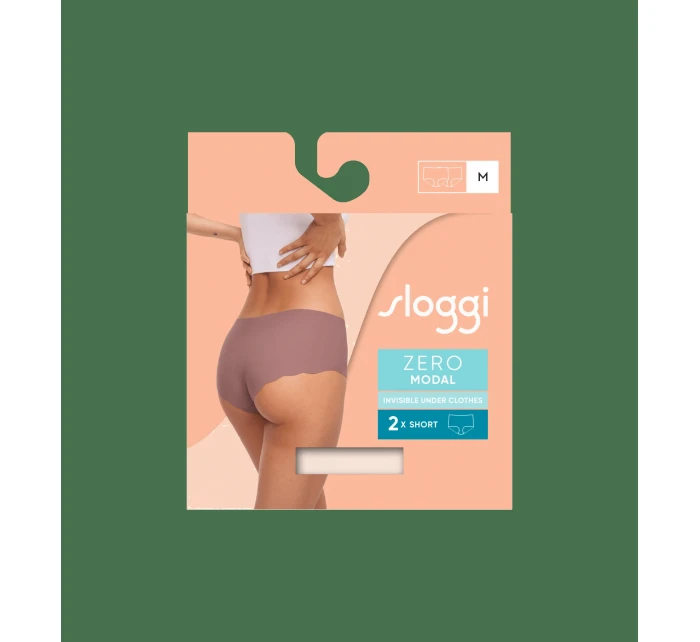 Dámské kalhotky  ZERO Modal 2.0 Short 2P - ANGORA - ecru 6308 - SLOGGI