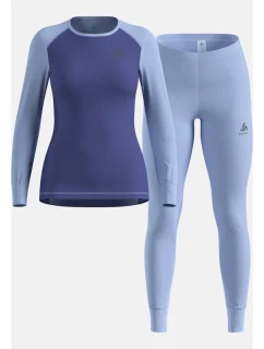 Termoaktivní prádlo - Odlo Set ACTIVE WARM Special Set velikost M námořnická modrá