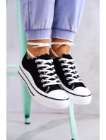 Dámské zavazováním tenisky Černá model 21579442 - S.Barski