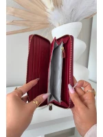 Lakovaný dámský peněženka z eko kůže červená Phelina