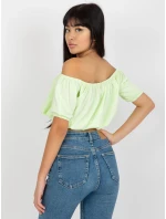 Dámská halenka EM BZ HS 20 257.40x mentolová - FPrice Dámská halenka EM BZ HS 20 257.40x mentolová - FPrice