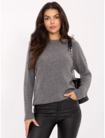 Sweter MO SW model 21730840 ciemny szary - FPrice Sweter MO SW model 21730840 ciemny szary - FPrice
