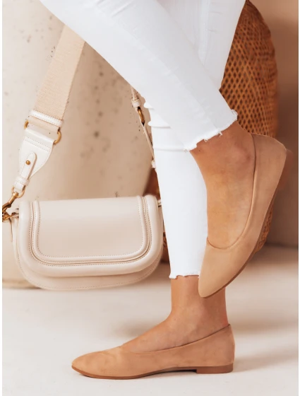 Dámské semišové baleríny s plochým podpatkem GLAMINO khaki FashionStreet ZY0775 Dámské semišové baleríny s plochým podpatkem GLAMINO khaki FashionStreet ZY0775