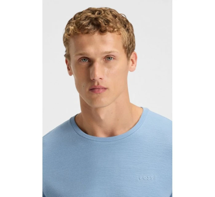 Boss Rib Azzurro M Tričko 50509328-450 pánské