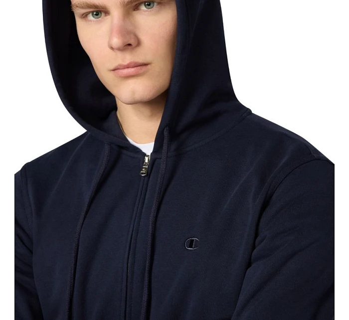 Pánská mikina Champion s kapucí na zip tmavě modrá 220786 BS501 pánské
