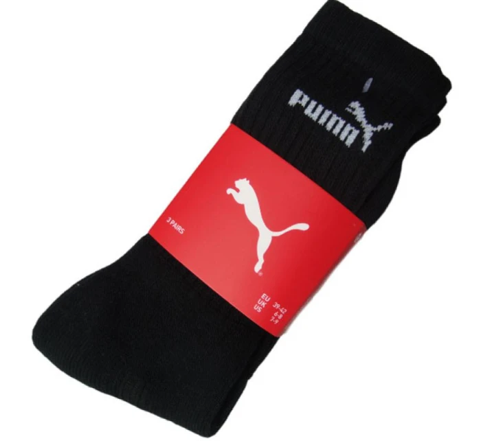 PUMA DLOUHÉ PUNČOCHY černé /3 páry/ 7308 200 PUMA DLOUHÉ PUNČOCHY černé /3 páry/ 7308 200