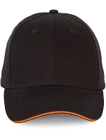 KP 185 6 panelová sandwich kšiltovka model 22423196 black/orange - K-up