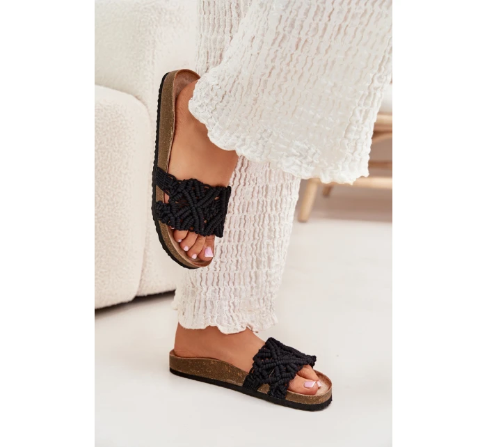 Dámské Pantofle Na Platformě Černé model 21700032 - Boto Dámské Pantofle Na Platformě Černé model 21700032 - Boto