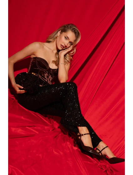 Lakované lodičky s páskem čokoládové Tarilin Lakované lodičky s páskem čokoládové Tarilin