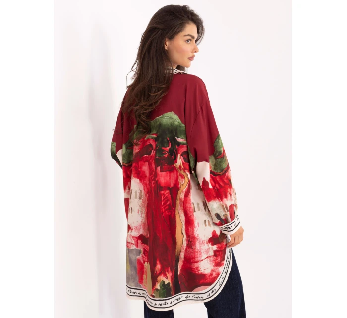 Koszula IT KS model 21393127 bordowy - FPrice