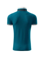 Collar Up polokošile pánská petrolejová