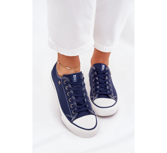 Dámské Nízké Tenisky Big Star model 21705176 Tmavě Modré - Big Star Shoes Dámské Nízké Tenisky Big Star model 21705176 Tmavě Modré - Big Star Shoes