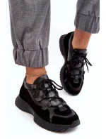 Kožená dámská sportovní obuv Zazoo Black Kožená dámská sportovní obuv Zazoo Black