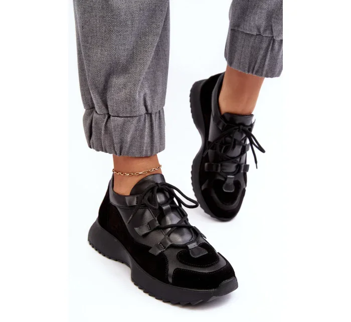 Kožená dámská sportovní obuv Zazoo Black Kožená dámská sportovní obuv Zazoo Black