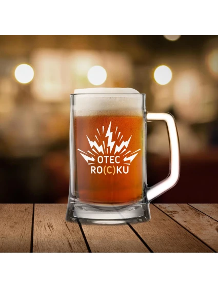 OTEC RO(C)KU - pivní sklenice 0,5 l