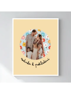 Plakát v rámu - 40x50 - výřez fotky na podkladu 