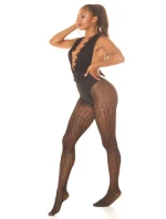 Punčochové kalhoty s geometrickým vzorem SH5015 - InStylefashion