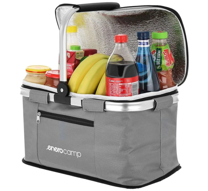TERMO SKLÁDACÍ CESTOVNÍ KOŠ 24L ŠEDÝ ENERO CAMP