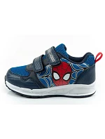 Leomil dětské sportovní boty tenisky Spiderman lehké na suchý zip černé modré