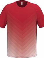 Kariban ProAct PA 4047 Unisex sportovní tričko s barevným gradientem 20.4047 sporty red