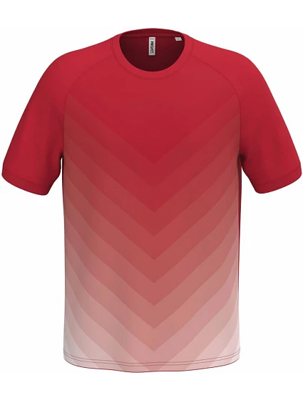 Kariban ProAct PA 4047 Unisex sportovní tričko s barevným gradientem 20.4047 sporty red Kariban ProAct PA 4047 Unisex sportovní tričko s barevným gradientem 20.4047 sporty red