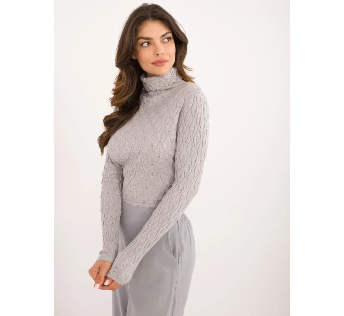 Sweter AT SW szary model 20493335 - FPrice Sweter AT SW szary model 20493335 - FPrice