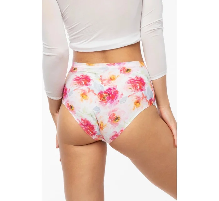 Kalhotky Peony Simple Maxi bílo-čersvené - Julimex Kalhotky Peony Simple Maxi bílo-čersvené - Julimex