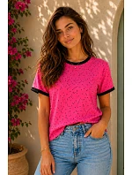 model 22180219 BLOUSE - OFF PINK model 22180219 BLOUSE - OFF PINK