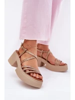 Sandály na podpatku model 214994 Step in style Sandály na podpatku model 214994 Step in style