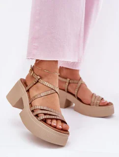 Sandály na podpatku  model 214994 Step in style