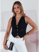 Dámská krátká džínová vesta JEANSPICE tmavě modrá FashionStreet TY4795