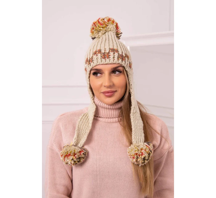 Dámská klapka na uši Nadia K321 béžová