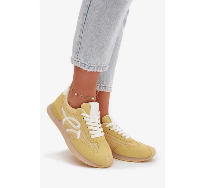 Sneakers Dámské Sportovní Žluté model 21919377 - Boto