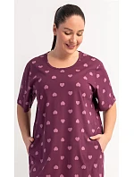 Dámské domácí šaty s krátkým rukávem model 22405680 - Vienetta Dámské domácí šaty s krátkým rukávem model 22405680 - Vienetta