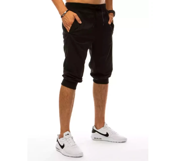 Pánské černé teplákové šortky FashionStreet SX1534