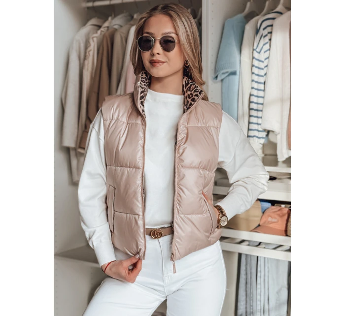 Dámská krátká oboustranná vesta CHIPUFF růžová FashionStreet TY4823