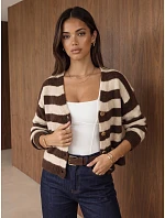 Kardigan damski oversize w model 22404915 - FashionStreet Kardigan damski oversize w model 22404915 - FashionStreet