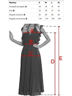 šifonové šaty s krajkovým výstřihem béžové model 22104257 - numoco